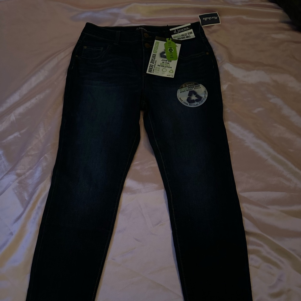 d.jeans high rise dark washed jeans